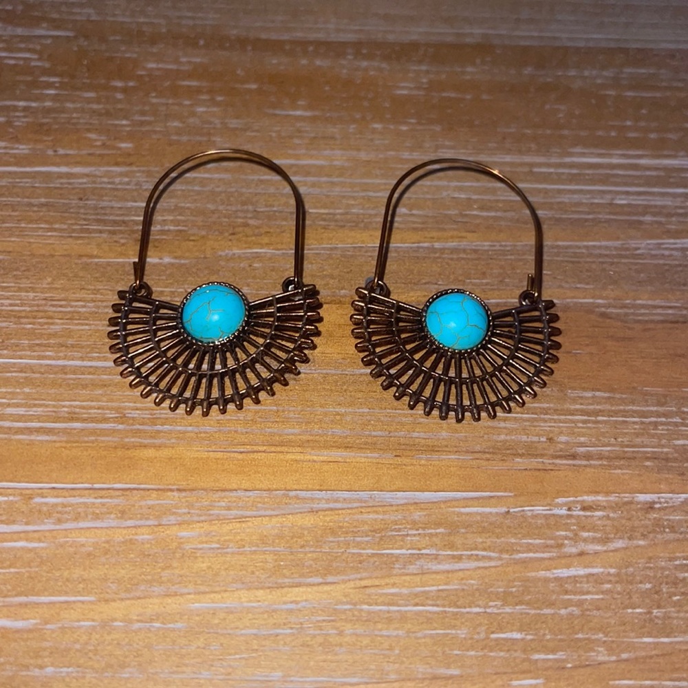 Western style earrings